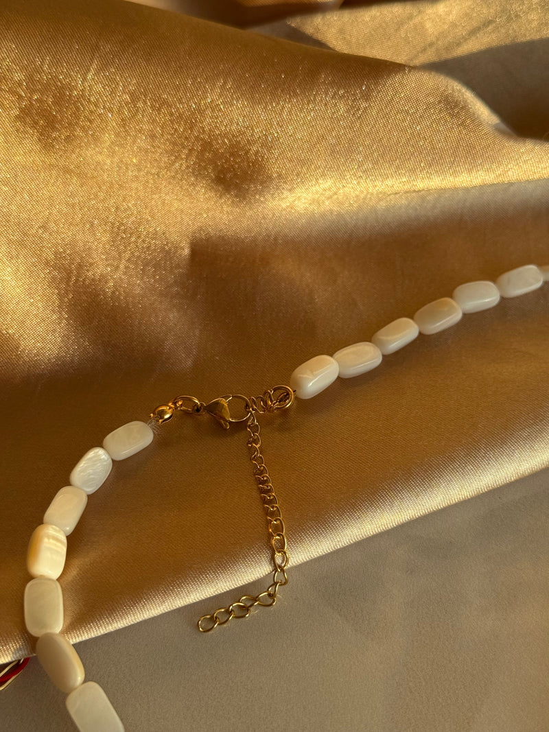 Mother-of-Pearl Baguette Necklace