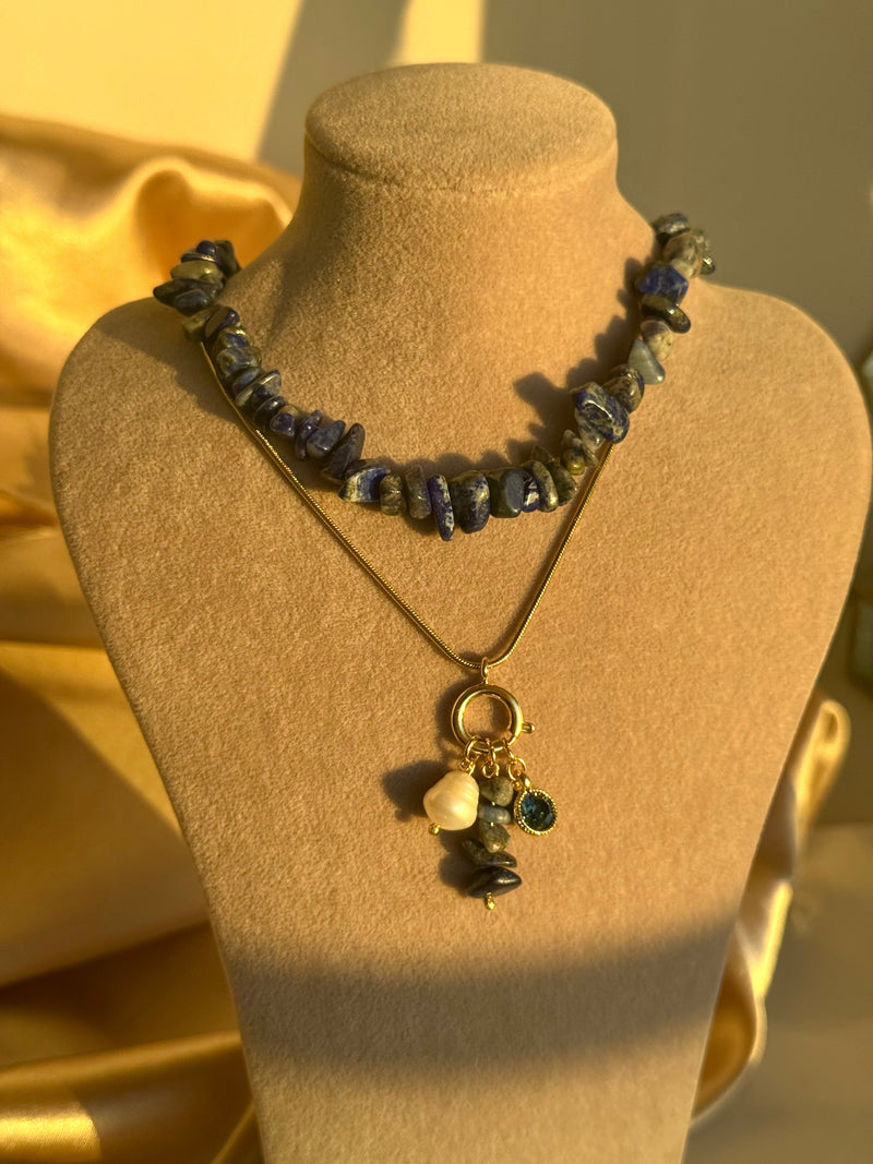Lapis Lazuli Charm Necklace