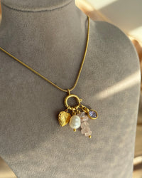 Pink Quartz Charm Necklace - thumbnail 6