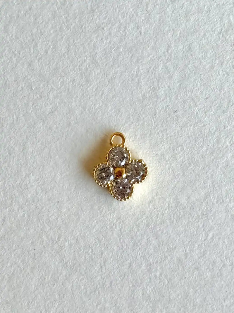 Zircon Clover Charm