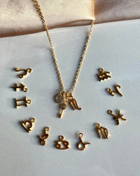 Zodiac Heart Lock Necklace - thumbnail 2