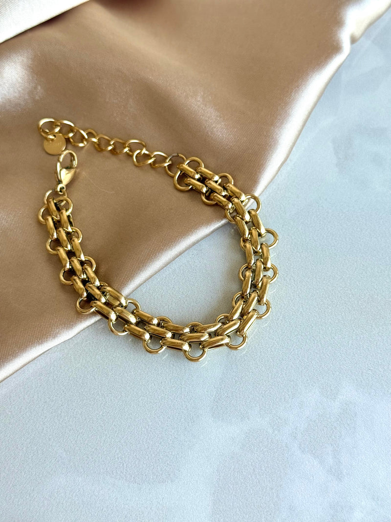 Steel Woven Chain Bracelet