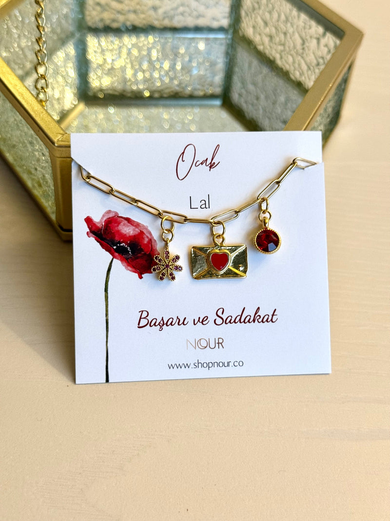 Birth Month Charm Design Bracelet