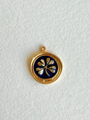 Blue Clover Charm