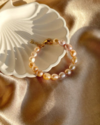 Pink Large Pearl Bracelet - thumbnail 2
