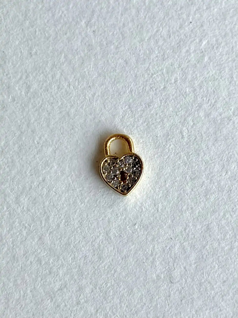 Zircon Heart Charm
