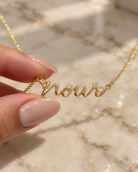 925 Sterling Silver | Stone-Set Name Necklace - thumbnail 3
