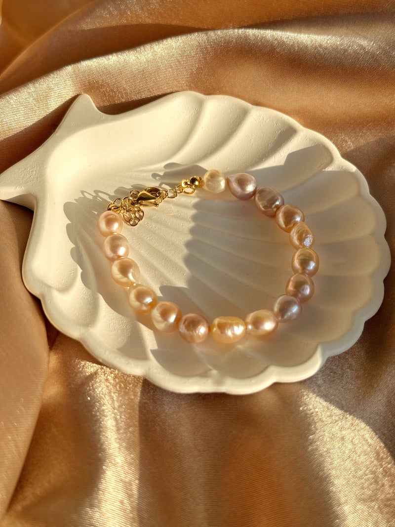 Pink Large Pearl Bracelet