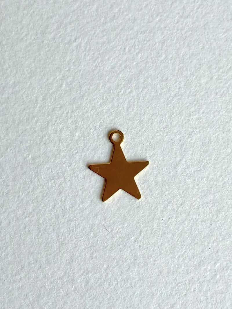Gold Star Charm