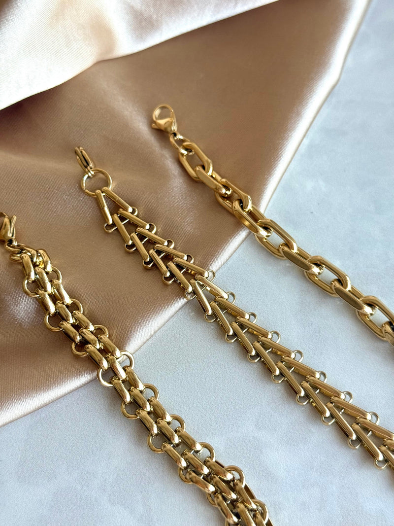 Steel Woven Chain Bracelet