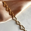 Steel Heart Chain Bracelet