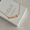 925 Sterling Silver | Stone-Set Name Necklace