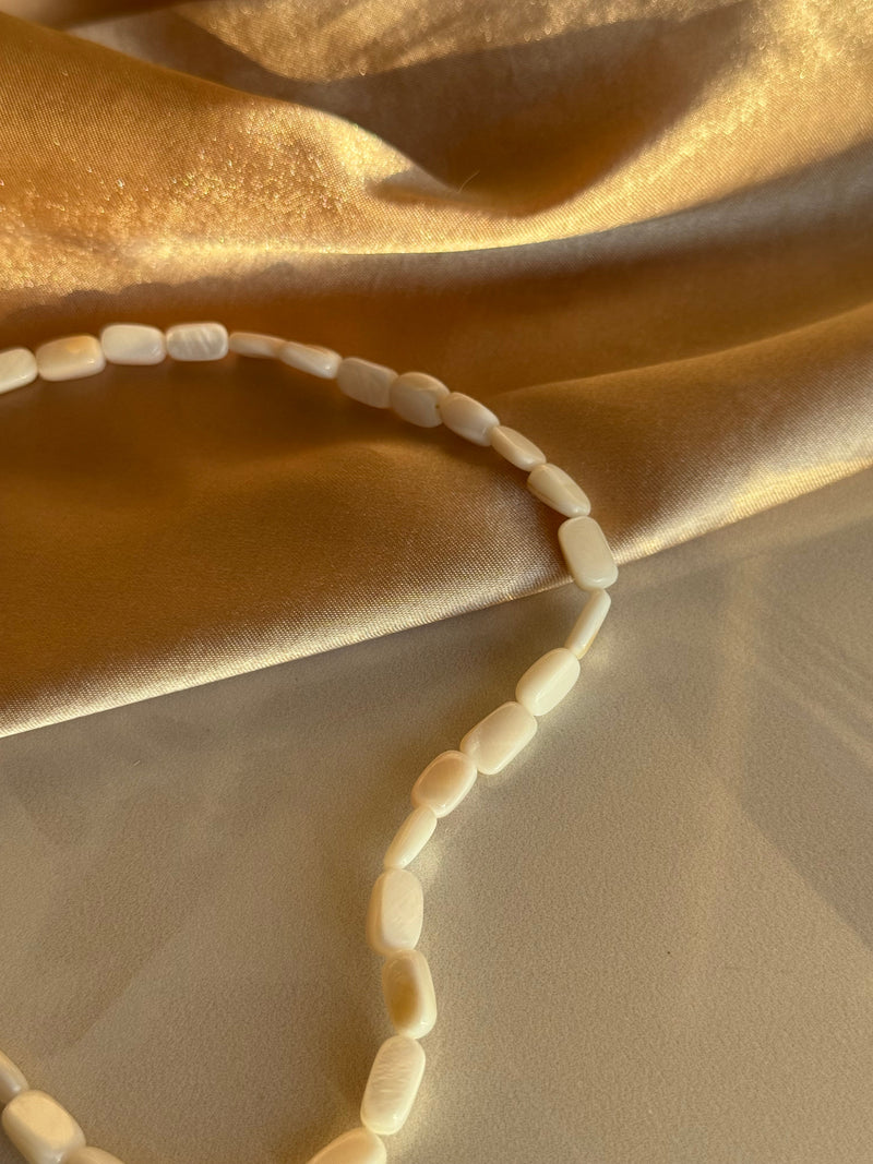 Mother-of-Pearl Baguette Necklace