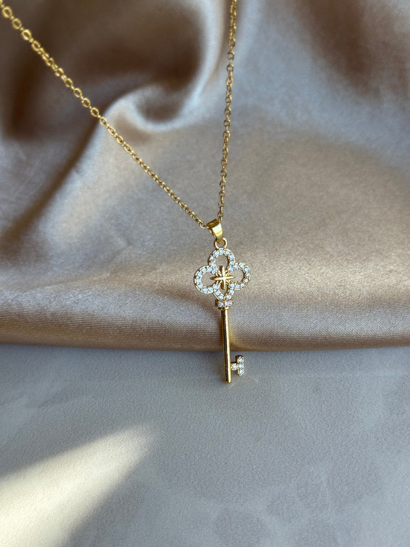 Stone Key Necklace