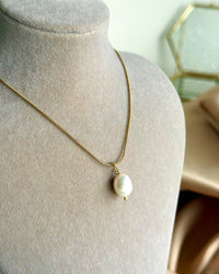 Steel Pearl Necklace - thumbnail 2