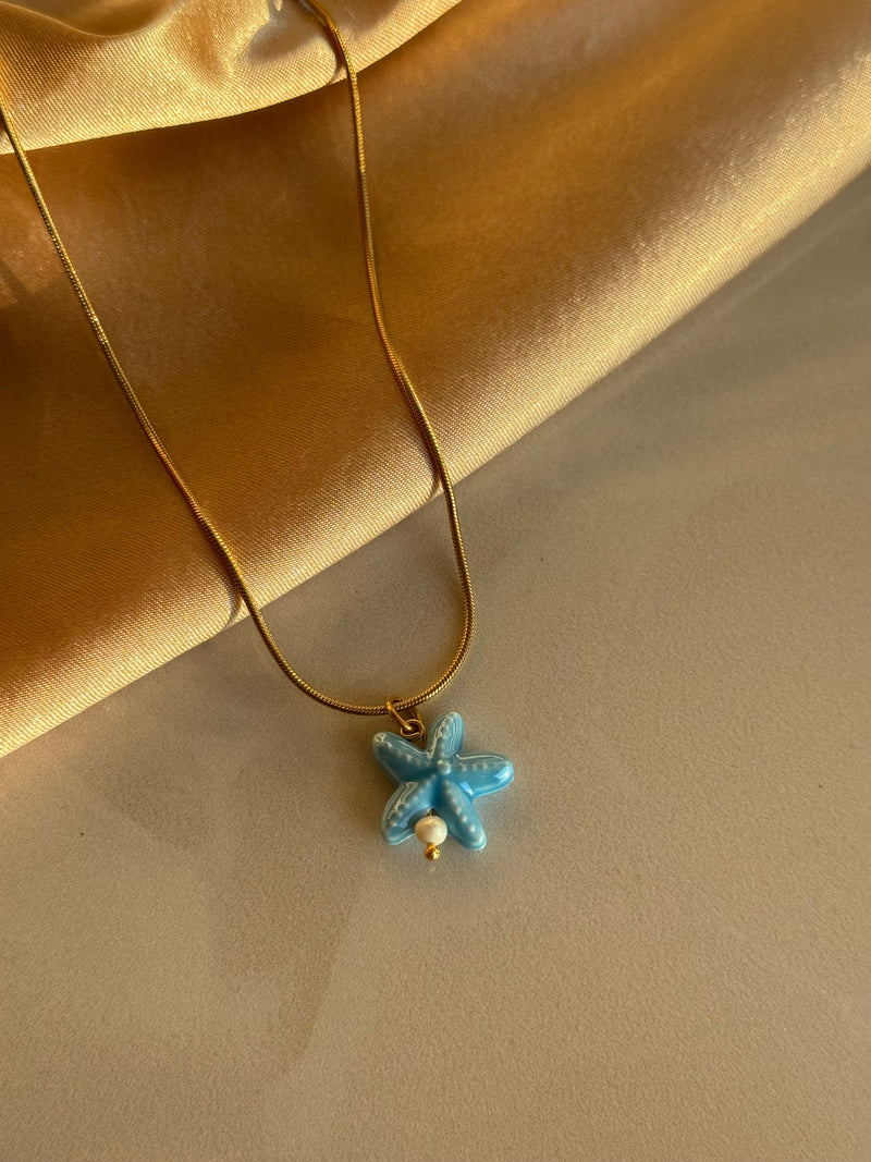 Murano Starfish Necklace