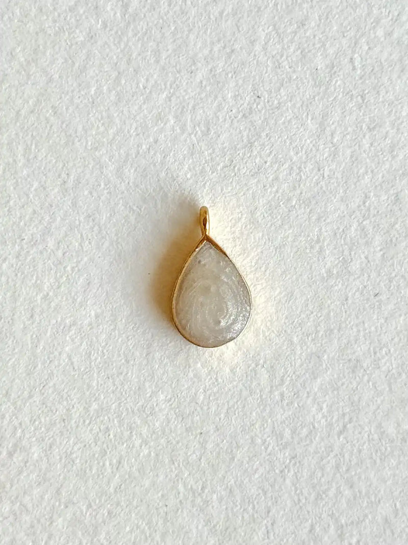 White Drop Charm