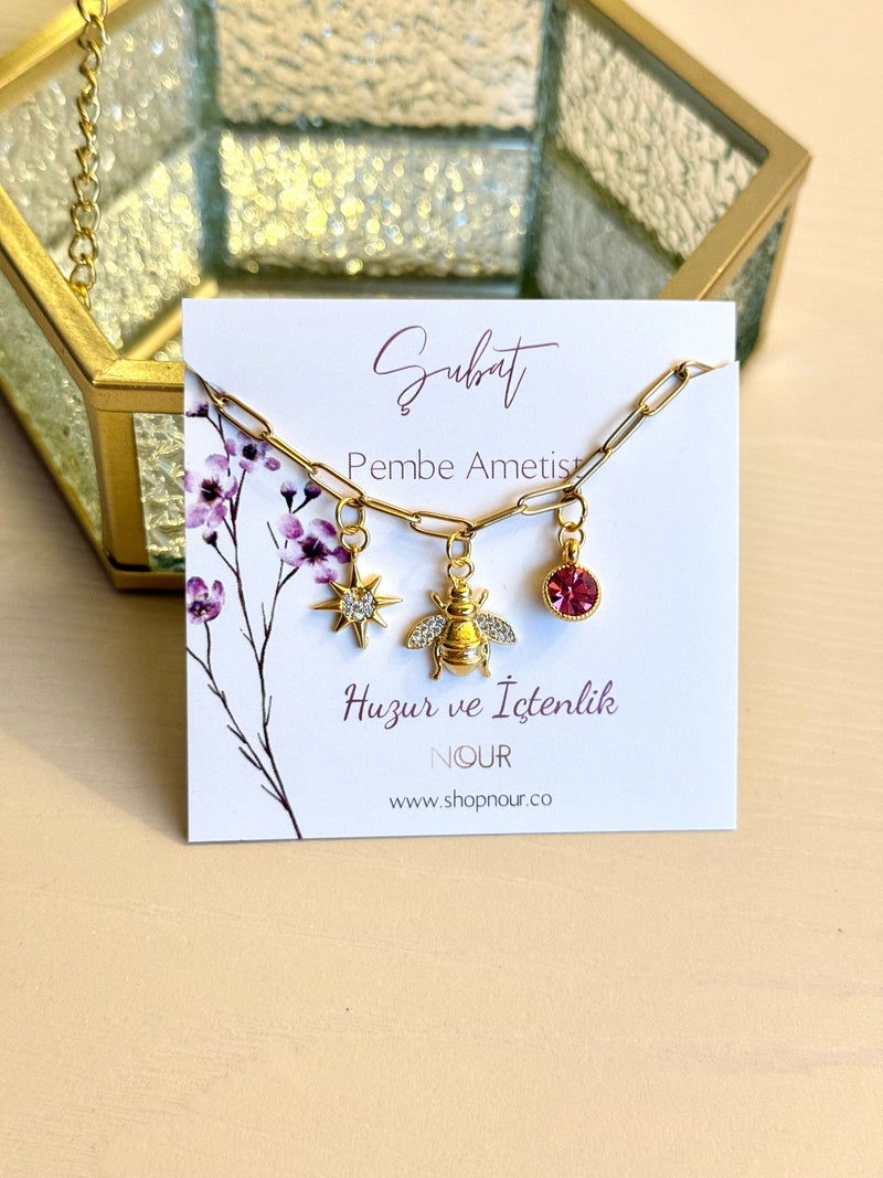 Birth Month Charm Design Bracelet