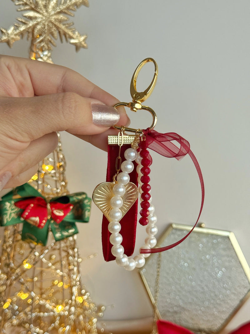 Heart-shaped Bag Charm in 4 Color Options