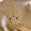 Drop Minimal Stone Necklace