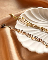 Steel Dorika Three-Chain Bracelet - thumbnail 2