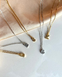 Stone Letter Necklace - thumbnail 1