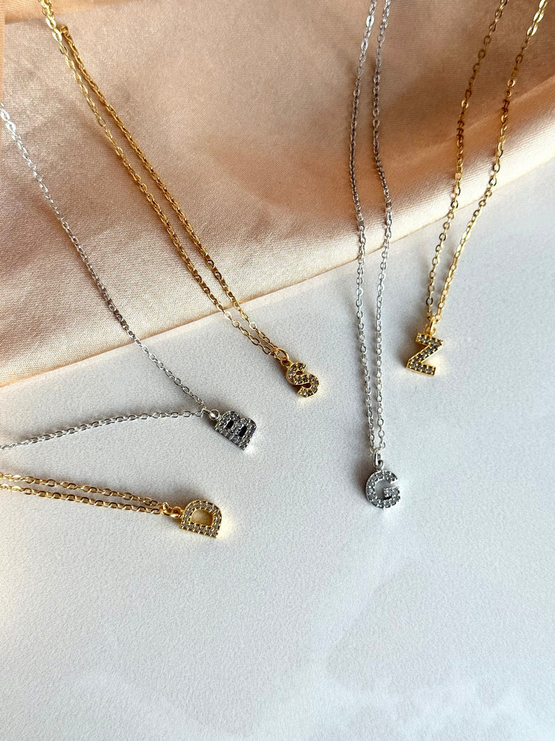Stone Letter Necklace