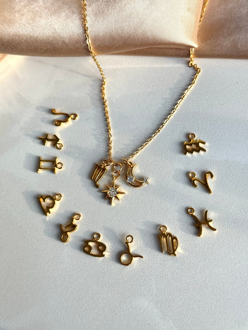Zodiac Star Moon Necklace