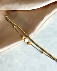 Steel Two-Chain Heart Bracelet - thumbnail 5