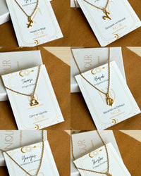 Zodiac Heart Lock Necklace - thumbnail 5