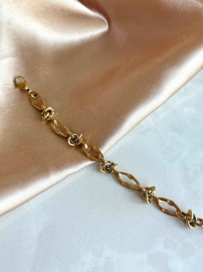 Steel Knotted Chain Bracelet