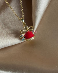 Colorful Stone Christmas Necklace - thumbnail 2
