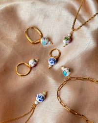 Porcelain Steel Earrings - thumbnail 2