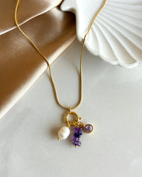 Amethyst Charm Necklace - thumbnail 5