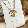 Zodiac Heart Letter Necklace