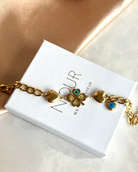 Steel Clover Heart Bracelet - thumbnail 5