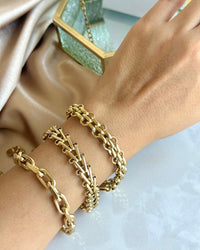 Steel Woven Chain Bracelet - thumbnail 3