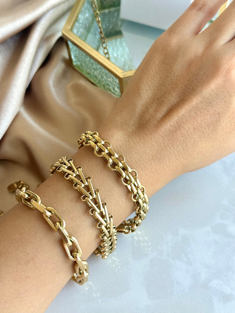 Steel Woven Chain Bracelet