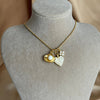 Pearl Mother-of-Pearl Heart Charm Necklace