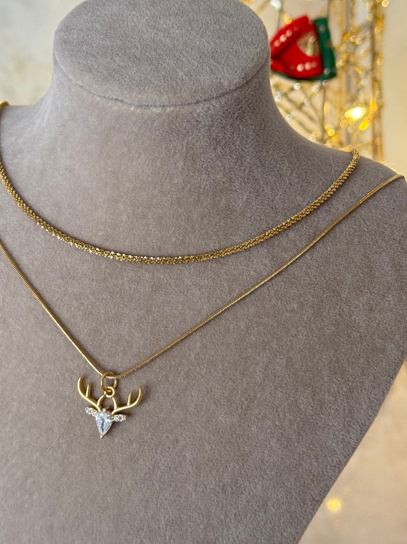 Christmas Reindeer Necklace