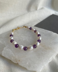 Amethyst Pearl Bracelet - thumbnail 2