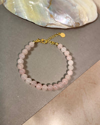 Pink Quartz Bead Bracelet - thumbnail 3