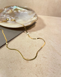 Thin Italian Chain Necklace - thumbnail 4