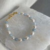 Aquamarine Pearl Bracelet