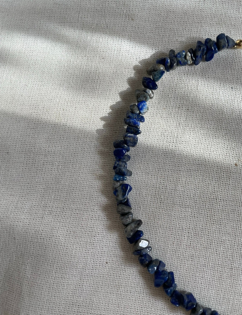 Lapis Lazuli Broken Stone Necklace