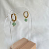 Aventurine Mini Hoop Earrings