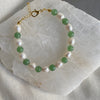Aventurine Pearl Bracelet
