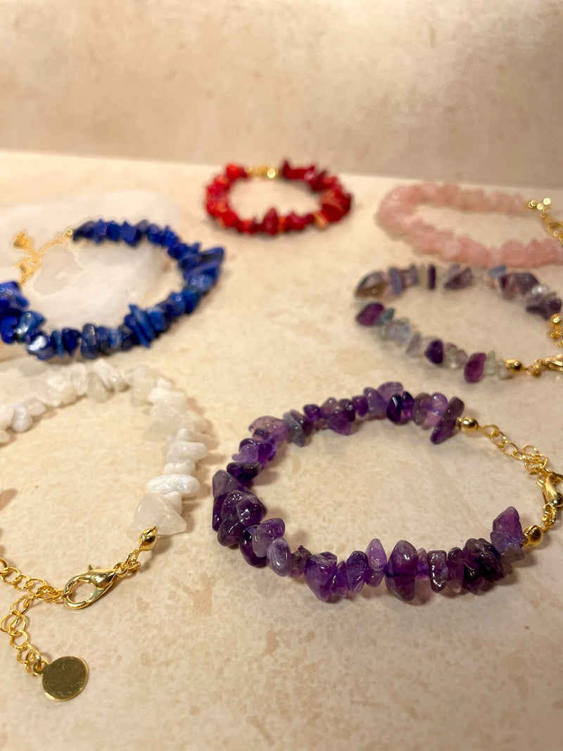 Natural Cracked Stone Bracelets