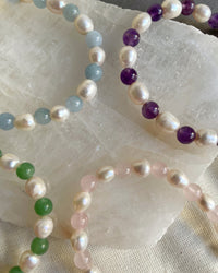 Amethyst Pearl Bracelet - thumbnail 3