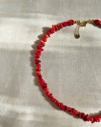 Coral Broken Stone Necklace - thumbnail 2